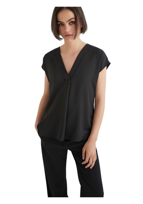 Blusa in satin fluido - NERO Marella articolo 365 | BRINA002